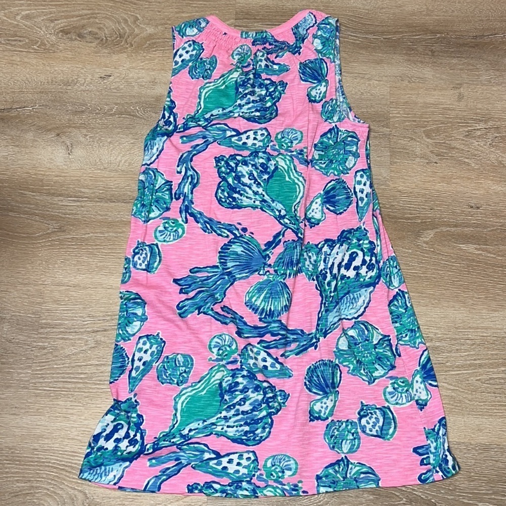 Lilly Pulitzer Essie dress in Pink Pout Barefoot Princess size large EUC - Picture 5 of 5